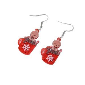 Gingerbreadman Drop Earrings 